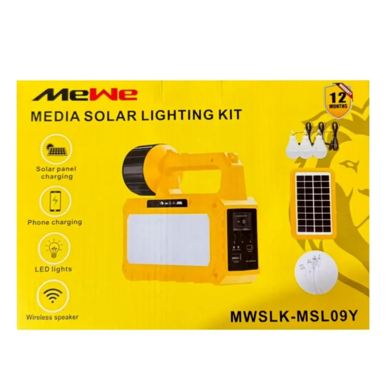 MeWe MWSLK-MS09Y Solar Light System with Wireless Bluetooth Speaker