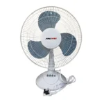 Mewe MT-1655 16-Inch Table Fan 50W – Pure Copper Motor, 3-Speed Energy Saving Fan - White