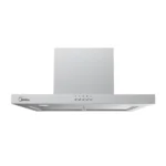 Midea 60cm T-Shaped Wall-Mounted Chimney Cooker Hood – 400m³/h Stainless Steel Ducted Extractor with LED Lighting