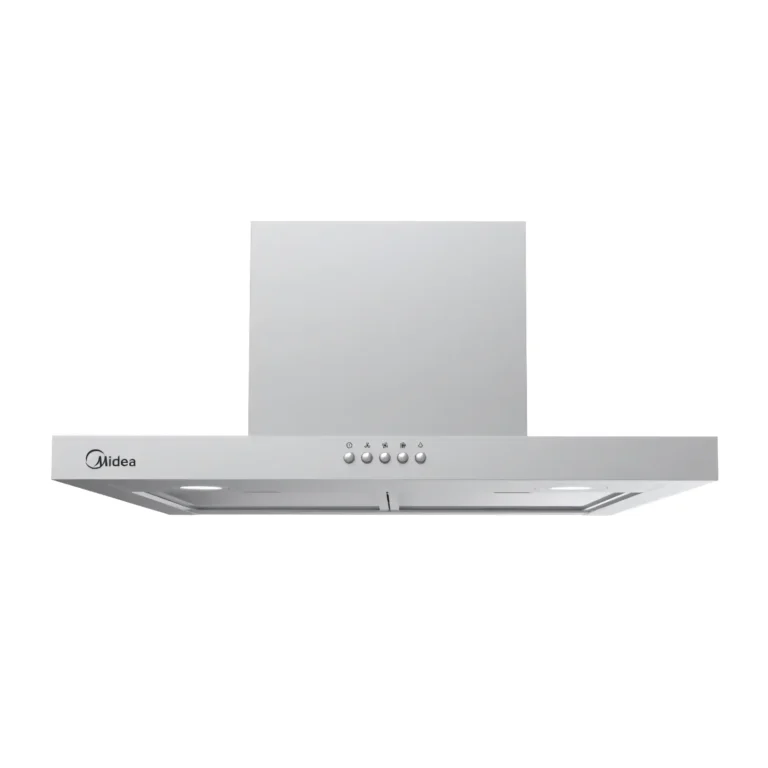 Midea 60cm T-Shaped Wall-Mounted Chimney Cooker Hood – 400m³/h Stainless Steel Ducted Extractor with LED Lighting