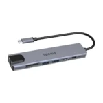 Porodo 7-in-1 USB-C Hub Aluminum Dock – 4K HDMI, 100W