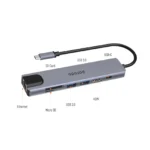 Porodo 7-in-1 USB-C Hub Aluminum Dock – 4K HDMI, 100W