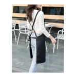 Unisex Waterproof Kitchen Apron with Adjustable Cross-Back Straps – Heavy Duty Work Apron with Pockets