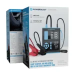 Powerology 4-in-1 Jump Starter, Air Inflator, Emergency SOS Light & OBD II Car Diagnostic Tool