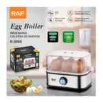 RAF R.0065 Electric Egg Boiler 400W Automatic Egg Cooker with Boil-Dry Protection & Auto Shut-Off