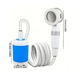 Portable Camping Shower Pump – Rechargeable Outdoor Shower with 4000mAh Battery, 2.2m Hose