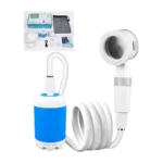 Portable Camping Shower Pump – Rechargeable Outdoor Shower with 4000mAh Battery, 2.2m Hose