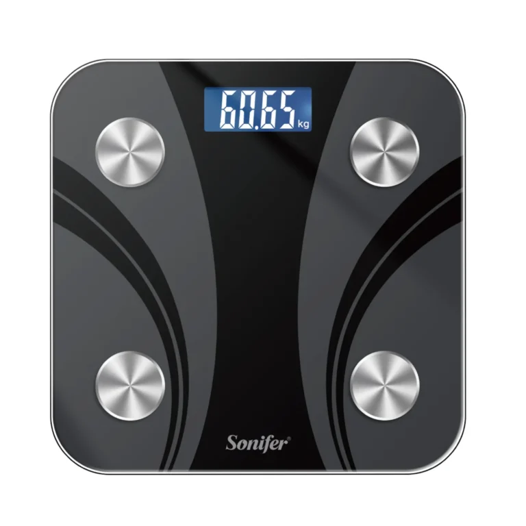 Sonifer SF-1917 Digital Bathroom Scale, LCD Display, Tempered Glass, 180kg Capacity