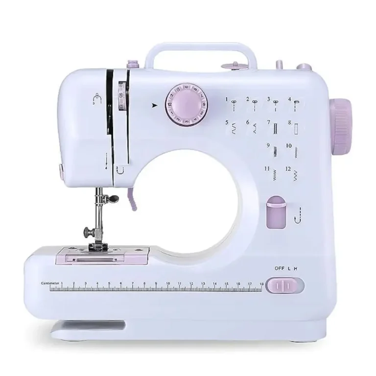 Portable Mini Sewing Machine – 12 Built-in Stitches, Double Thread & Dual Speed Electric Sewing Machine with Foot Pedal