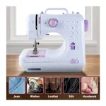 Portable Mini Sewing Machine 12 Built-in Stitches, Double Thread & Dual Speed Electric Sewing Machine with Foot Pedal