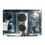 Venus 90x60cm Cooker VC9642 Stainless Steel Cooker 4 Gas Burners + 2 Electric Hot Plates Electric Oven With  Grill