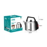 Winning Star ST-6005 5Litre Electric Kettle 1850–2200W Stainless Steel Fast Boil Kettle with Auto Shut-Off & Overheat Protection