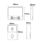 Yesido KM27 2.4G Wireless Video Doorbell with Visual Two-Way Chat & Night Vision for Home