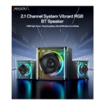 Yesido YSW41 Bluetooth Speaker – 2.1 Channel Hi-Fi Subwoofer RGB Gaming Speaker