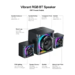 Yesido YSW41 Bluetooth Speaker – 2.1 Channel Hi-Fi Subwoofer RGB Gaming Speaker