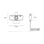 Yesido KM14 2K USB Webcam – 360° Rotation HD Camera with Microphone