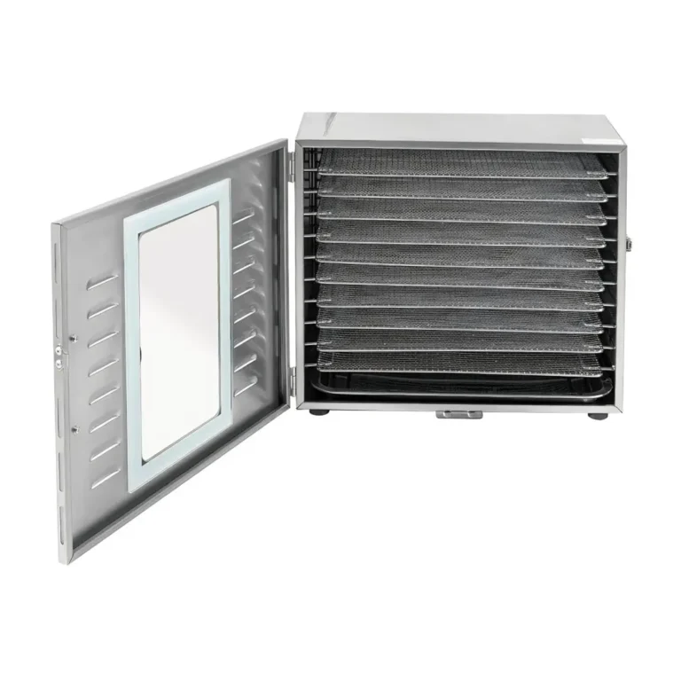 10 Trays Stainless Steel Electric Food Dehydrator – 800–1000W Food Dryer with Adjustable Temperature & Timer
