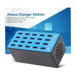 20-Port USB Fast Charging Station – 100W Multi USB Charging Hub with Smart Chip & Cooling Fan
