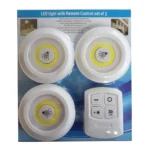 Tap LED Light with Remote Control – Pack of 3 Wireless LED Lights