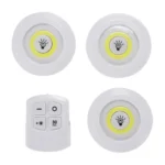 Tap LED Light with Remote Control – Pack of 3 Wireless LED Lights