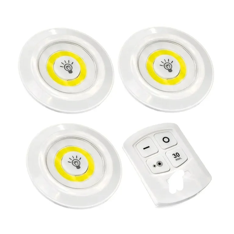 Tap LED Light with Remote Control – Pack of 3 Wireless LED Lights