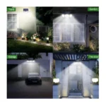 Outdoor Solar Light with Motion Sensor – 138 LED, 3 Adjustable Heads