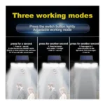 Outdoor Solar Light with Motion Sensor – 138 LED, 3 Adjustable Heads