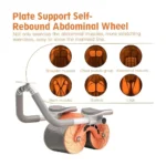 Automatic Rebound Abdominal Wheel 4D Ab Roller with Elbow Support, Smart Display