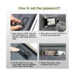Realistic Book Shaped Deposit Safe Box Digit Combination Lock – Hidden Metal Security Storage Box