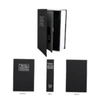 Realistic Book Shaped Deposit Safe Box Digit Combination Lock – Hidden Metal Security Storage Box