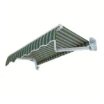 4m × 3m Retractable Awning Shade Canopy Kit – Waterproof UV-Resistant Polyester Outdoor Sunshade with Frame