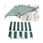 4m × 3m Retractable Awning Shade Canopy Kit – Waterproof UV-Resistant Polyester Outdoor Sunshade with Frame