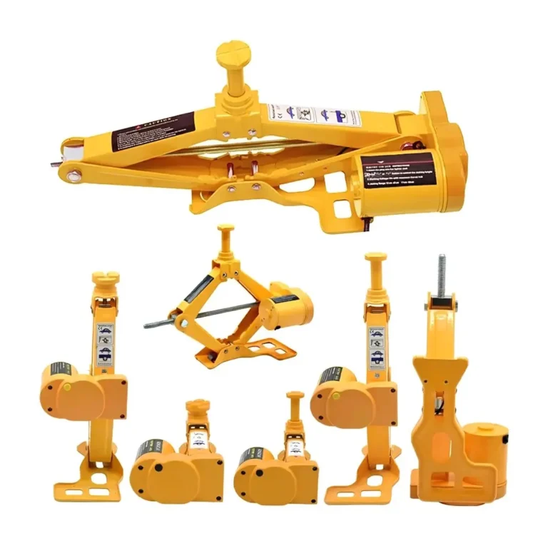3 Ton Electric Car Jack Kit 12V – 3 in 1 Scissor Jack with Impact Wrench & Tire Inflator Pump Emergency Roadside Car Repair Tool Set