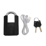 Smart Fingerprint Padlock with Bluetooth App Control & Keys – Waterproof Biometric Security Lock