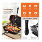 Dessini 36cm Double-Sided Grill Pan – Non-Stick Flip Grill & Griddle Pan with Magnetic Lock