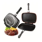Dessini 36cm Double-Sided Grill Pan – Non-Stick Flip Grill & Griddle Pan with Magnetic Lock