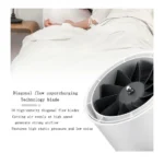 Inch Inline Duct Exhaust Fan – Powerful Low-Noise Ventilation Blower