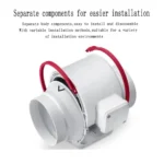 Inch Inline Duct Exhaust Fan – Powerful Low-Noise Ventilation Blower