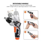 DUPOW Cordless Mini Drill & Electric Screwdriver Set – 3.6V Rechargeable Battery-Powered Tool Kit0