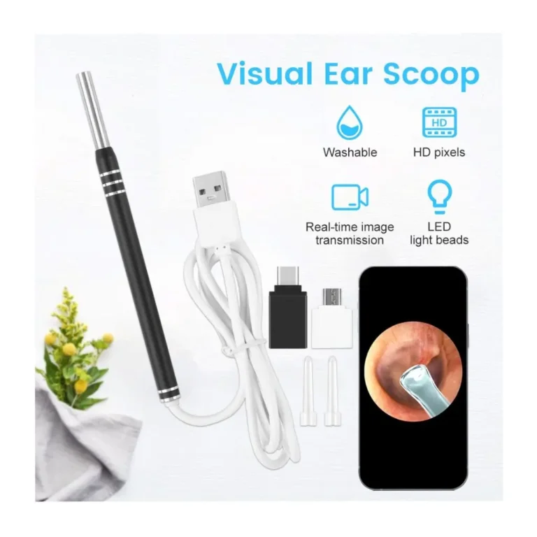 3.9mm USB Ear Cleaning Camera – LED Endoscope Inspection Tool with 2MP Camera for Android & PC
