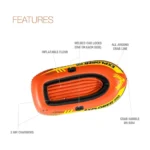 INTEX Explorer 200 Inflatable Boat – 2 Person Sport Boat with Dual Air Chambers
