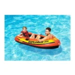 INTEX Explorer 200 Inflatable Boat – 2 Person Sport Boat with Dual Air Chambers