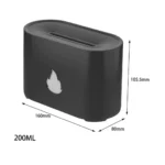 Flame Essential Oil Air Humidifier with Realistic Flame Effect & Auto Shut-Off – 200ml