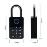 Bluetooth Smart Fingerprint Padlock with App Control, PIN Code, RFID Card & Key Access, IP67 Waterproof Security Lock