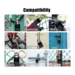 Bluetooth Smart Fingerprint Padlock with App Control, PIN Code, RFID Card & Key Access, IP67 Waterproof Security Lock