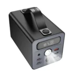 Hoco J138 Distant 60000mAh Power Bank with 22.5W Fast Charging, PD 20W USB-C, DC 12V Output & LED Digital Display - Black