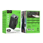 Hoco J138 Distant 60000mAh Power Bank with 22.5W Fast Charging, PD 20W USB-C, DC 12V Output & LED Digital Display - Black
