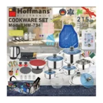 Hoffmans HM-734 Stainless Steel Kitchen Cookware & Utensil Set – Multi-Piece Complete Home Cooking Bundle