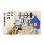 Hoffmans HM-734 Stainless Steel Kitchen Cookware & Utensil Set – Multi-Piece Complete Home Cooking Bundle