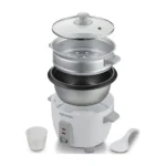 Kenwood RCM30.000WH 2-in-1 Rice Cooker & Food Steamer – 0.6L (3 Cups) White